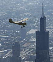 Aviation Photography Aeronca Chief and Sears Tower Photograph Brian Matz