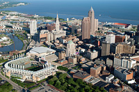 Downtown Cleveland early summer