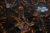 Terminal Tower and Public Square at Christmas